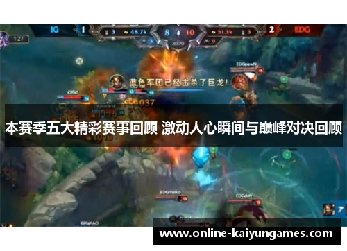 本赛季五大精彩赛事回顾 激动人心瞬间与巅峰对决回顾