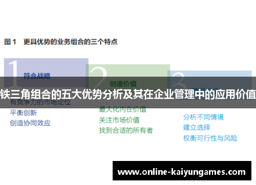 铁三角组合的五大优势分析及其在企业管理中的应用价值