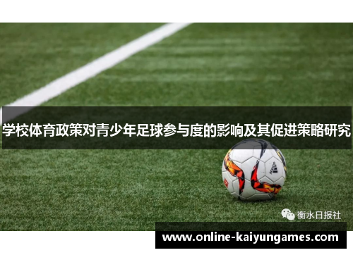 学校体育政策对青少年足球参与度的影响及其促进策略研究